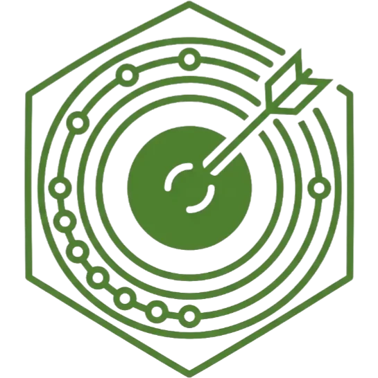 icon of a bullseye and an arrow in the center